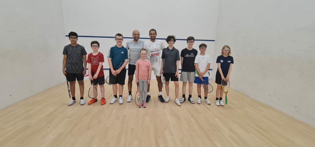 Opportunities for our juniors to play with professional squash players